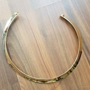 MANGO Gold statement necklace